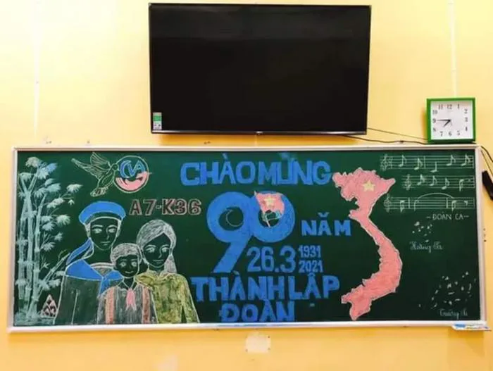 Cẩm nang trang trí bảng đại hội chi đoàn chi tiết, sáng tạo tại lớp học