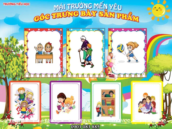 Bảng biểu mầm non bền đẹp giá tốt - Bảng Viết Bavico