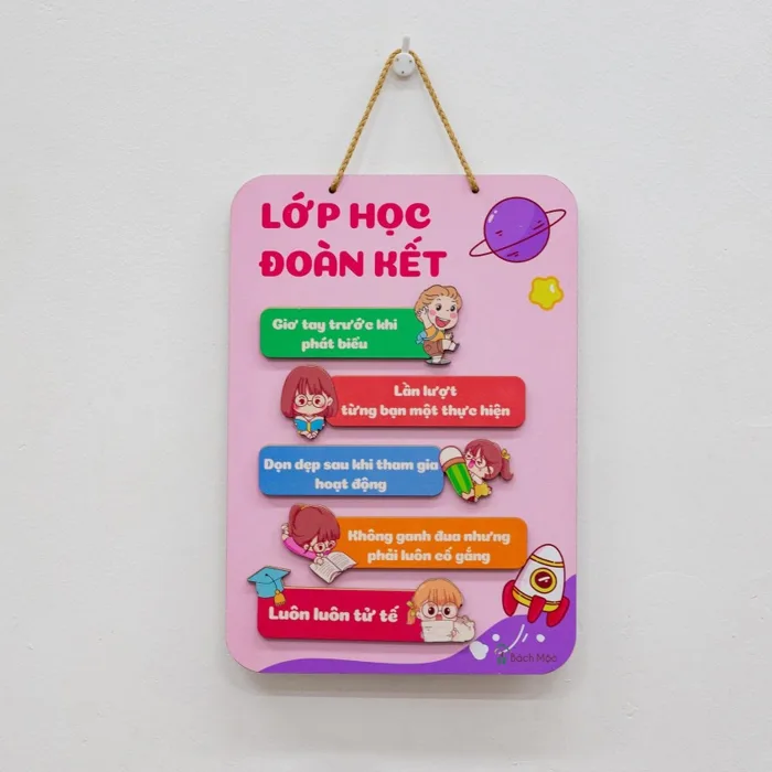 23-29cm] Bảng Gỗ Decor Trang Trí Lớp Học, Góc Học Tập, Mầm Non, Nhà Trường  Treo Tường | Shopee Việt Nam