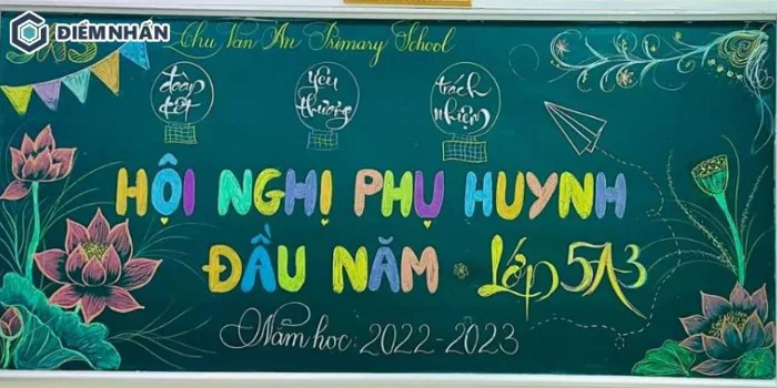 1001+ Mẫu trang trí bảng lớp bằng phấn đẹp, sáng tạo 2026