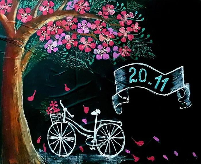 Những mẫu trang trí bảng 20/11 'siêu' ấn tượng chỉ tốn nhiều nhất 20 phút Những mẫu trang trí bảng 20/11 'siêu' ấn tượng chỉ tốn nhiều nhất 20 phút