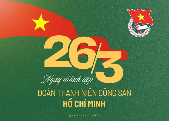 30+ Mẫu Backdrop Ngày Thành Lập Đoàn 26/3 Mới, Hiện Đại Nhất 2026 | Tuấn Việt Media 30+ Mẫu Backdrop Ngày Thành Lập Đoàn 26/3 Mới, Hiện Đại Nhất 2026 | Tuấn Việt Media