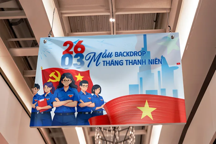 Hơn 20 mẫu Backdrop, Banner chào mừng ngày thành lập đoàn Thanh Niên Hồ Chí Minh 26/3 mới nhất năm 2026 Hơn 20 mẫu Backdrop, Banner chào mừng ngày thành lập đoàn Thanh Niên Hồ Chí Minh 26/3 mới nhất năm 2026