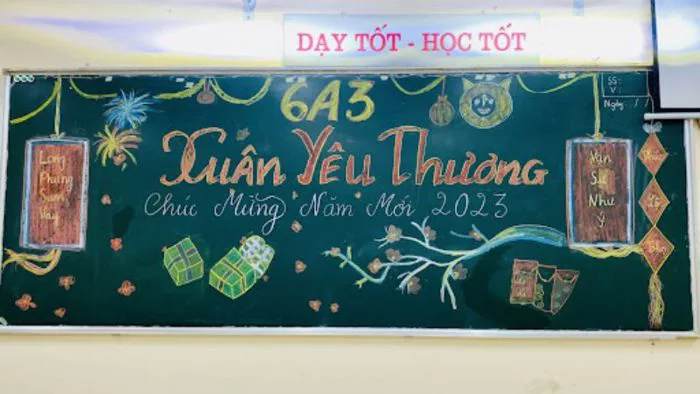Những mẫu vẽ bảng trang trí Tết đẹp, sáng tạo cho lớp học Những mẫu vẽ bảng trang trí Tết đẹp, sáng tạo cho lớp học