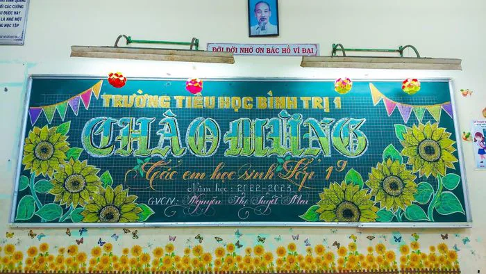 Những mẫu trang trí bảng khai giảng đẹp nhất Những mẫu trang trí bảng khai giảng đẹp nhất