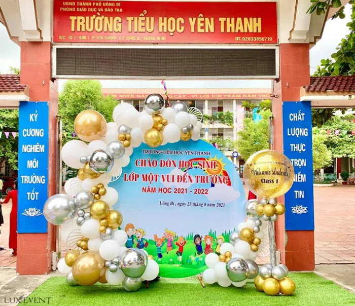15 Mẫu trang trí cổng bóng khai giảng năm học đẹp nhất 2026 15 Mẫu trang trí cổng bóng khai giảng năm học đẹp nhất 2026