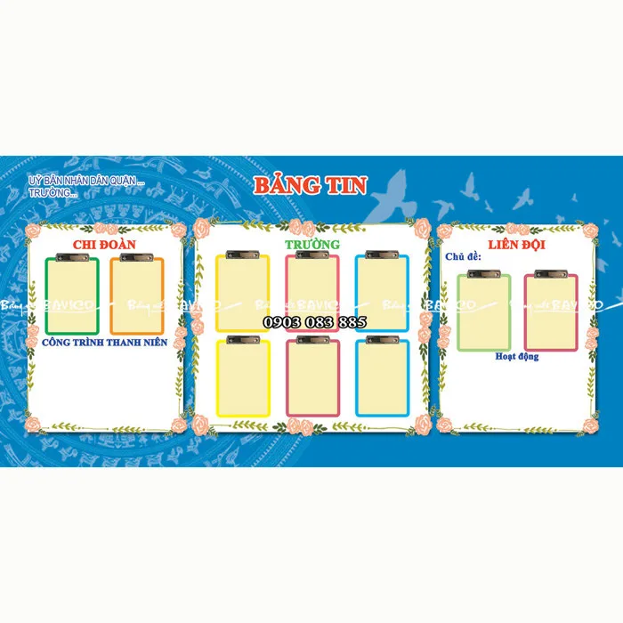 Bản tin đội - thiết kế theo yêu cầu - Bảng Viết Bavico Bản tin đội - thiết kế theo yêu cầu - Bảng Viết Bavico