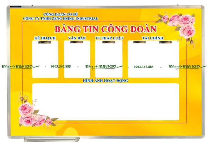 BẢNG TIN CÔNG ĐOÀN - Bảng Viết Bavico BẢNG TIN CÔNG ĐOÀN - Bảng Viết Bavico