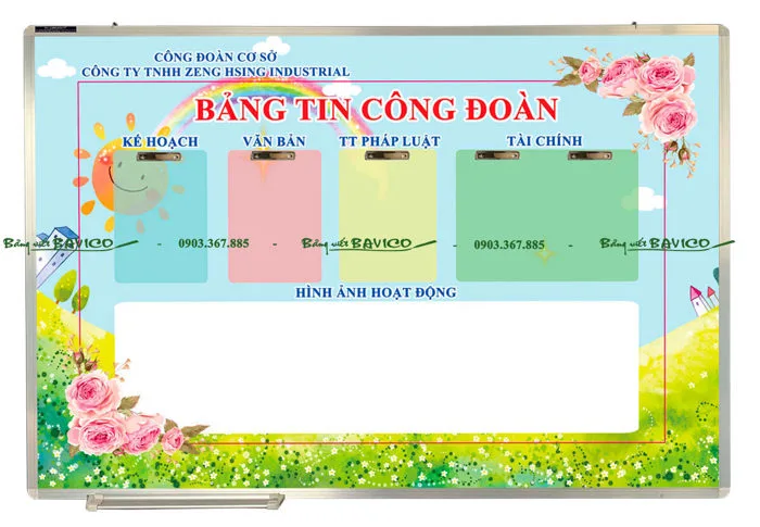 BẢNG TIN CÔNG ĐOÀN - Bảng Viết Bavico BẢNG TIN CÔNG ĐOÀN - Bảng Viết Bavico