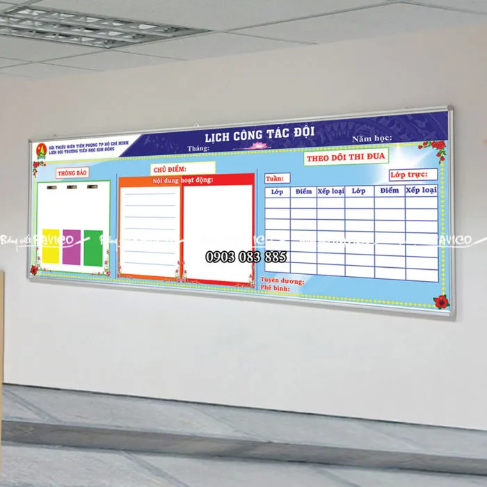 Bản tin đội - thiết kế theo yêu cầu - Bảng Viết Bavico Bản tin đội - thiết kế theo yêu cầu - Bảng Viết Bavico