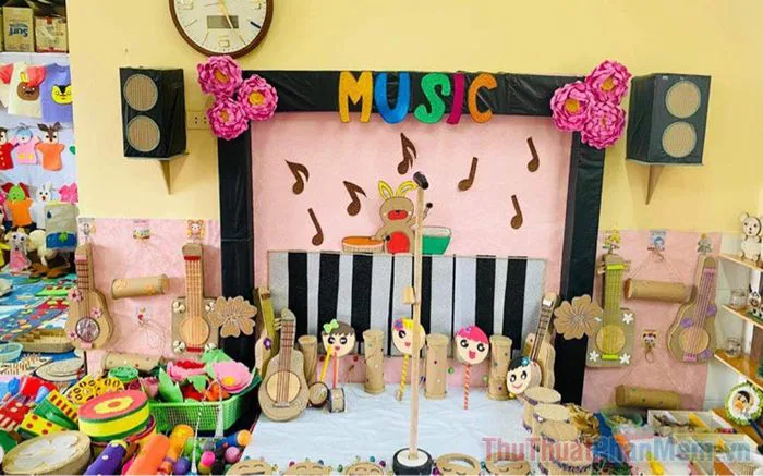 Những ý tưởng trang trí góc âm nhạc mầm non đẹp và sáng tạo nhất Những ý tưởng trang trí góc âm nhạc mầm non đẹp và sáng tạo nhất