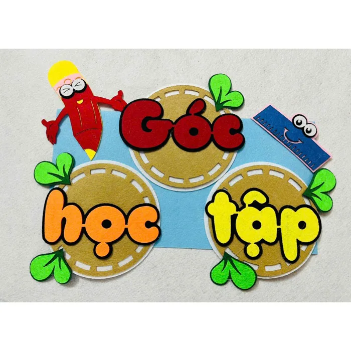 Bảng tên GÓC HỌC TẬP - Combo 15 bảng tên góc trang trí lớp học mầm non-Tiểu  học Shop có 15 mẫu tên góc khác nhau kích