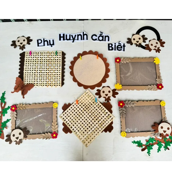 Góc phụ huynh cần biết chất mẹt tre kết hợp steam trang trí, decor góc mầm non cho bé đến lớp Góc phụ huynh cần biết chất mẹt tre kết hợp steam trang trí, decor góc mầm non cho bé đến lớp