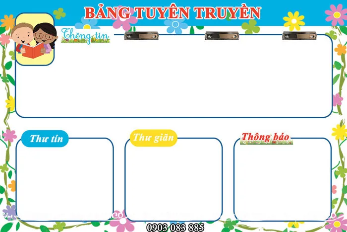 Bảng biểu mầm non bền đẹp giá tốt - Bảng Viết Bavico