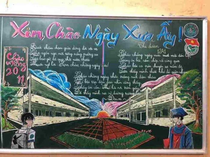 Mẫu trang trí bảng 20/10 ấn tượng, tạo bất ngờ dành cho cô giáo Mẫu trang trí bảng 20/10 ấn tượng, tạo bất ngờ dành cho cô giáo