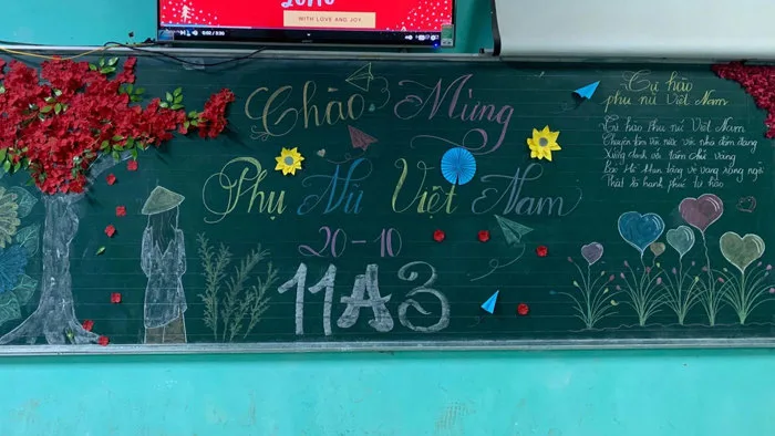 Các mẫu trang trí bảng 20/10 đẹp, độc đáo và thu hút nhất Các mẫu trang trí bảng 20/10 đẹp, độc đáo và thu hút nhất