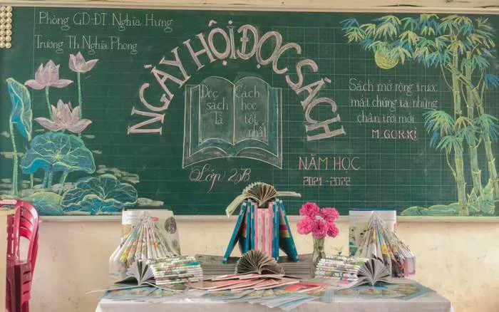 Gợi ý 8 ý tưởng trang trí bảng ngày hội đọc sách độc đáo, sáng tạo