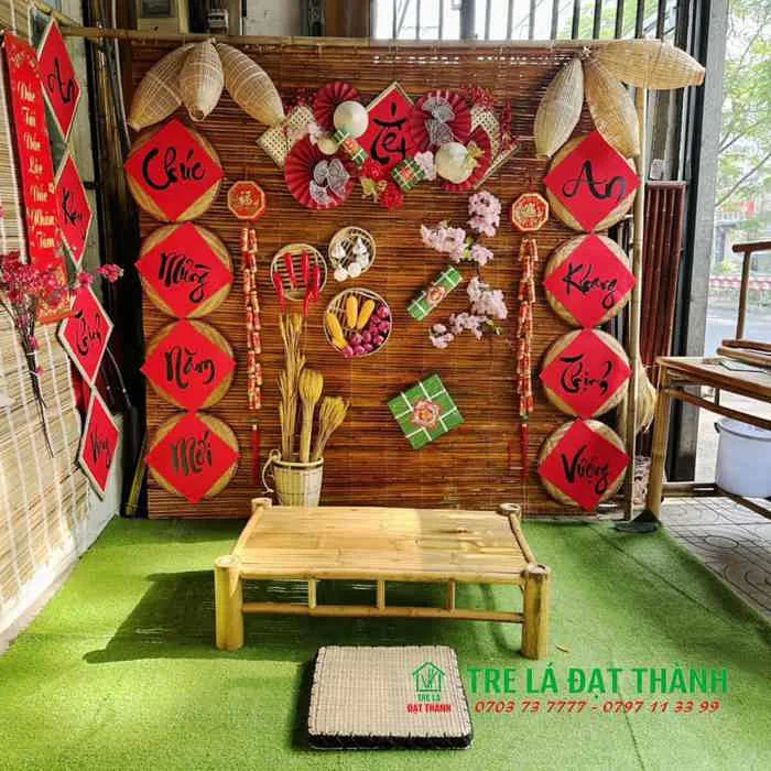 Xu Hướng Trang Trí Tết Năm 2025 Bằng Mây Tre Đan