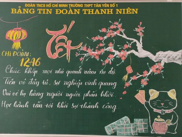 Vẽ bảng Tết 🥰
