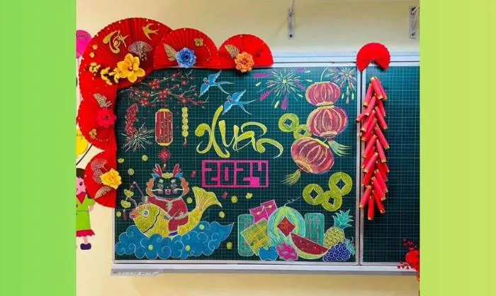 10.000+ mẫu trang trí bảng Tết 2026 Bính Ngọ đẹp, độc đáo