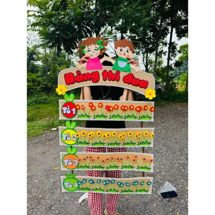 Bảng thi đua trang trí lớp học tiểu học Bảng thi đua trang trí lớp học tiểu học