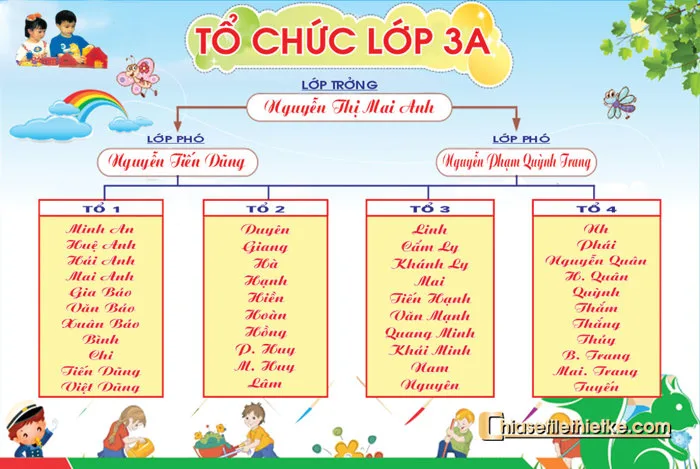 File Corel banner thiết kế trang trí lớp học tiểu học 032