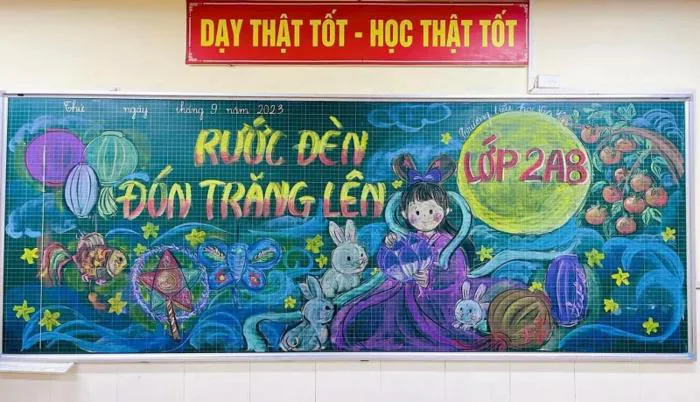Top 60+ mẫu trang trí bảng Trung thu đẹp mê ly Top 60+ mẫu trang trí bảng Trung thu đẹp mê ly