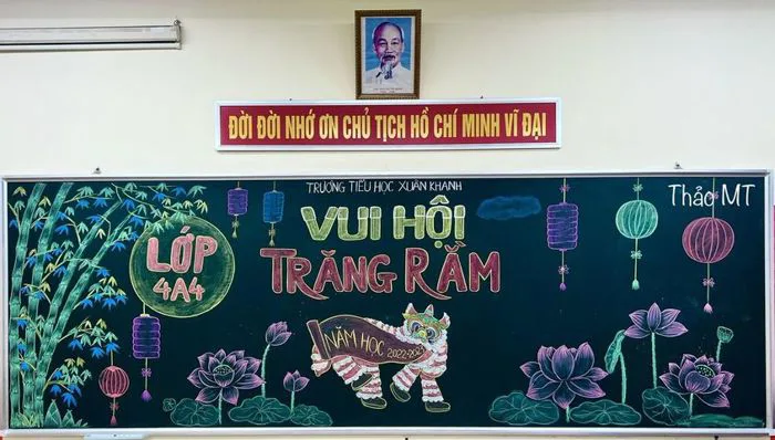 Gợi ý 50+ ý tưởng trang trí bảng Tết Trung thu đẹp, sáng tạo Gợi ý 50+ ý tưởng trang trí bảng Tết Trung thu đẹp, sáng tạo