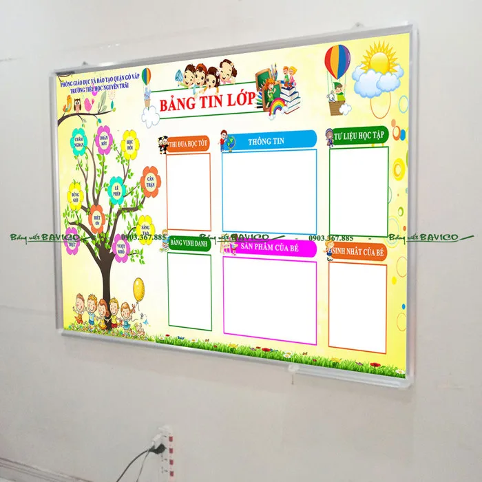 Bảng Tin Lớp - Bảng Treo Tường I Freeship Tại TP.HCM