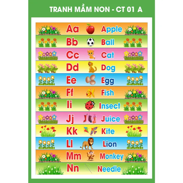 Tranh decan mầm non/ tiểu học/ trường học - trang trí bậc cầu thang