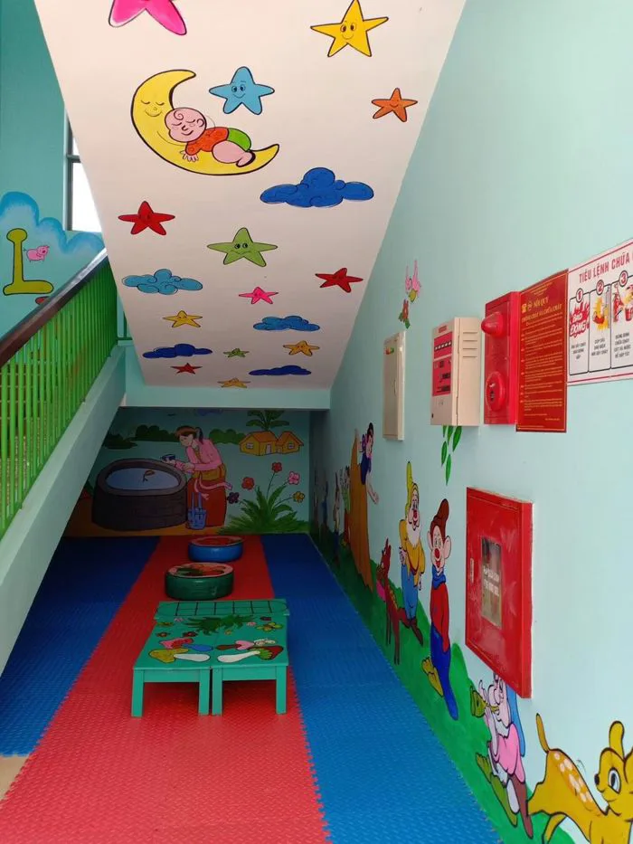 TRƯỜNG MẦM NON XUÂN AN XÂY DỰNG VÀ TRANG TRÍ KHÔNG GIAN PHÒNG HỌC MỚI CHO TRẺ