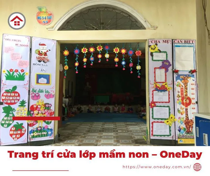 30+ Ý Tưởng Trang Trí Cửa Lớp Mầm Non Kích Thích Bé Sáng Tạo