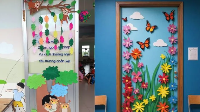 TOP 50 ý tưởng trang trí cửa chính lớp mầm non sáng tạo