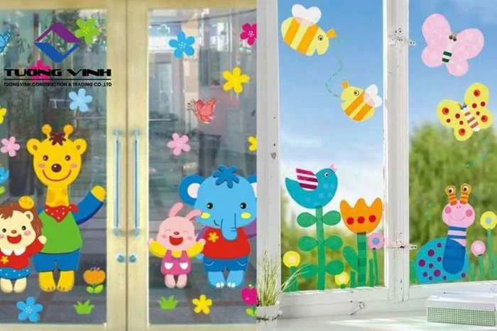 25+ Mẫu Trang Trí Cửa Sổ Mầm Non Dễ Thương Đáng Yêu Nhất