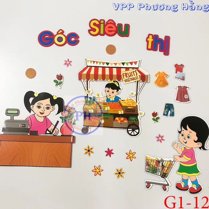 19 bộ tranh góc mầm non - Trang trí mầm non theo chủ đề