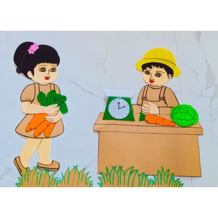 góc bán hàng steam, góc steam trang trí lớp học mầm non.