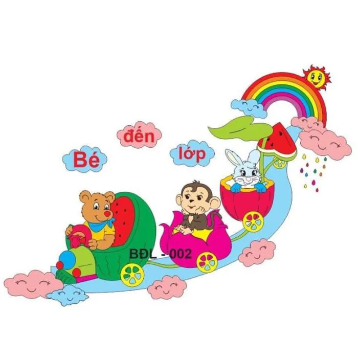Góc nỉ Bé Đến Lớp ( Tranh Trang Trí Trường Lớp Mầm Non Bằng Nỉ 2 Lớp - Lazada | Lazada Việt Nam