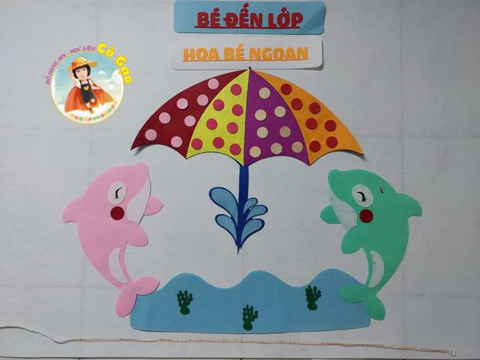 GÓC BÉ ĐẾN LỚP-HOA BÉ NGOAN VẢI NỈ TRANG TRÍ MẦM NON | Lazada Việt Nam