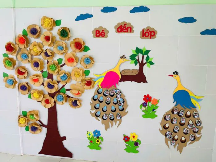 Hình ảnh Bé đến lớp tại các lớp của trường MN Sao Sáng.