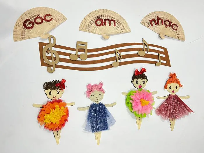 Bộ sưu tập trang trí góc âm nhạc mầm non đẹp nhất