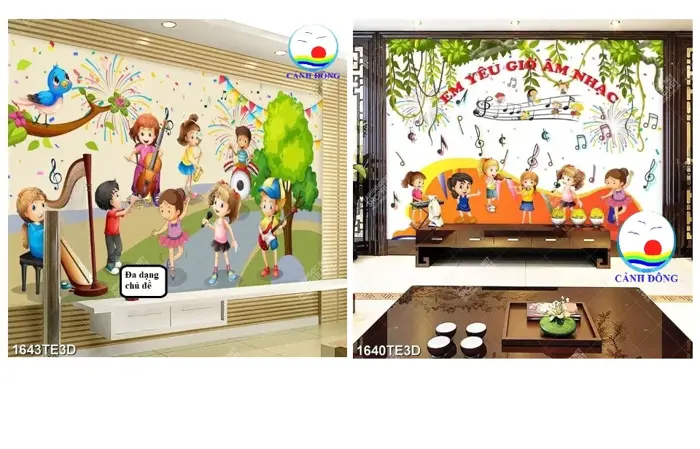 Decal dán tường âm nhạc cho bé yêu trang trí phòng nhạc sinh động | Lazada Việt Nam