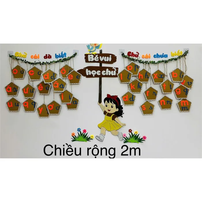 Góc Bé vui học chữ- Góc chữ cái cho trẻ mầm non Góc Bé vui học chữ- Góc chữ cái cho trẻ mầm non