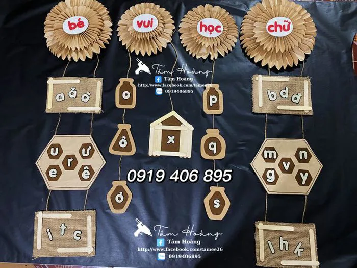 Góc chữ cái mầm non Góc chữ cái mầm non