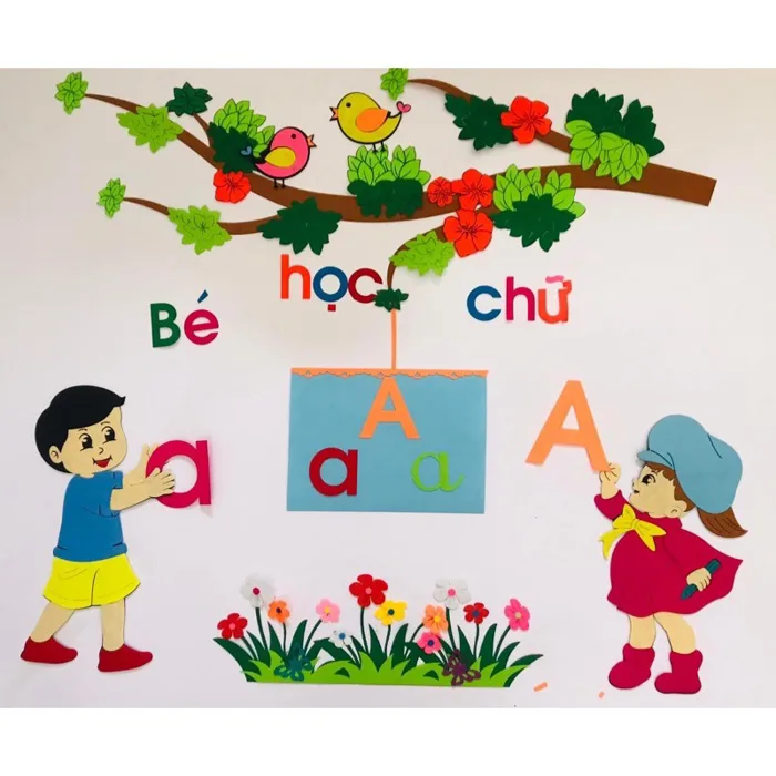 Tranh Góc Trang Trí Lớp Học Mầm Non ( Bé Học Chữ Cái) | Lazada Việt Nam Tranh Góc Trang Trí Lớp Học Mầm Non ( Bé Học Chữ Cái) | Lazada Việt Nam