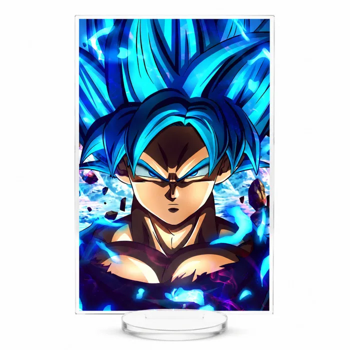STANDE 8CM Anime Chủ Đề Dragon Ball - Son Goku - Vegeta Super Saiyan trang  trí góc học tập, decor bàn làm việ