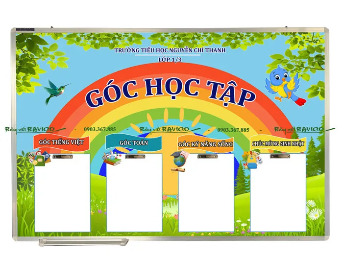 Bảng Góc Học Tập I Bảng Trang Trí Lớp Học - Freeship tại TP.HCM