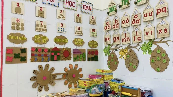 50+ mẫu trang trí góc mở trong trường mầm non mới nhất 2026