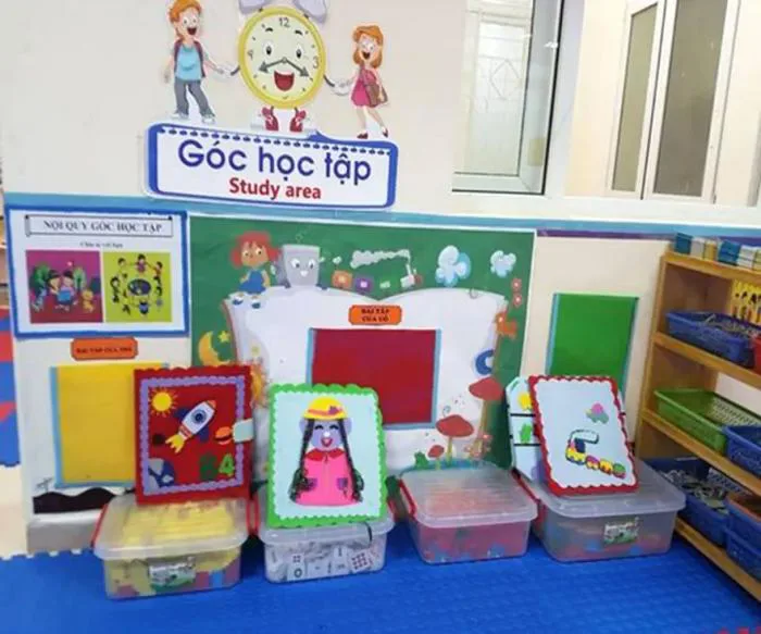 TRANG TRÍ GÓC HỌC TẬP CHO LỚP MẦM NON - Kinh nghiệm thành lập & quản lý