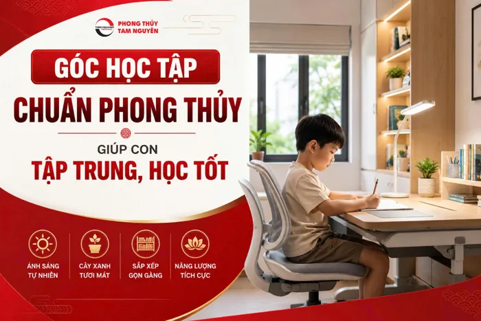 GÓC HỌC TẬP CHUẨN PHONG THỦY: BÍ QUYẾT GIÚP CON TẬP TRUNG, HỌC TỐT!