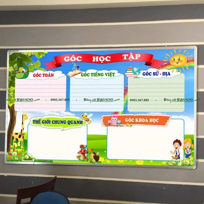 Bảng Góc Học Tập I Bảng Trang Trí Lớp Học - Freeship tại TP.HCM